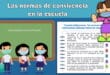 Las normas de convivencia en la escuela